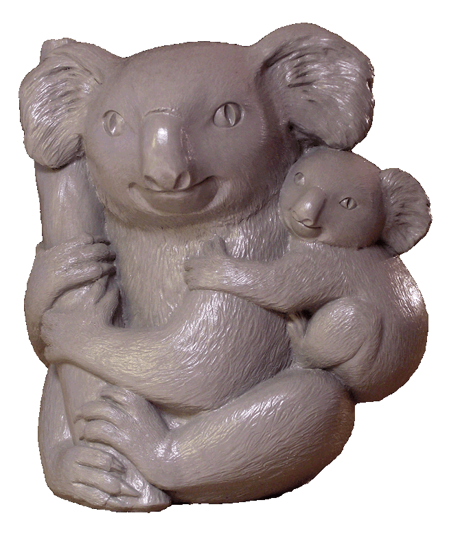 Koala Mother and Baby Cub outdoor statue for sale