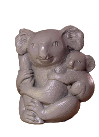 Koala Mother and Baby Cub outdoor statue for sale