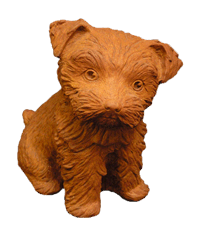Yorkshire Puppy outdoor statue for sale